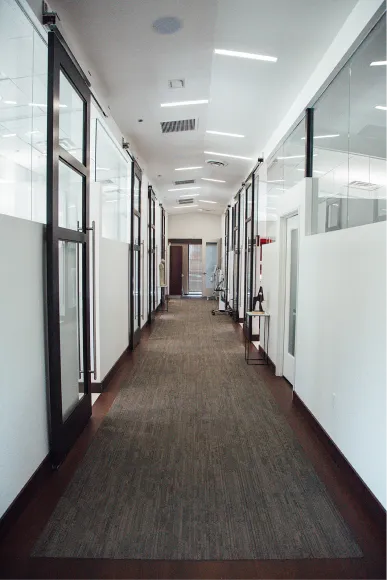 Hallway of office