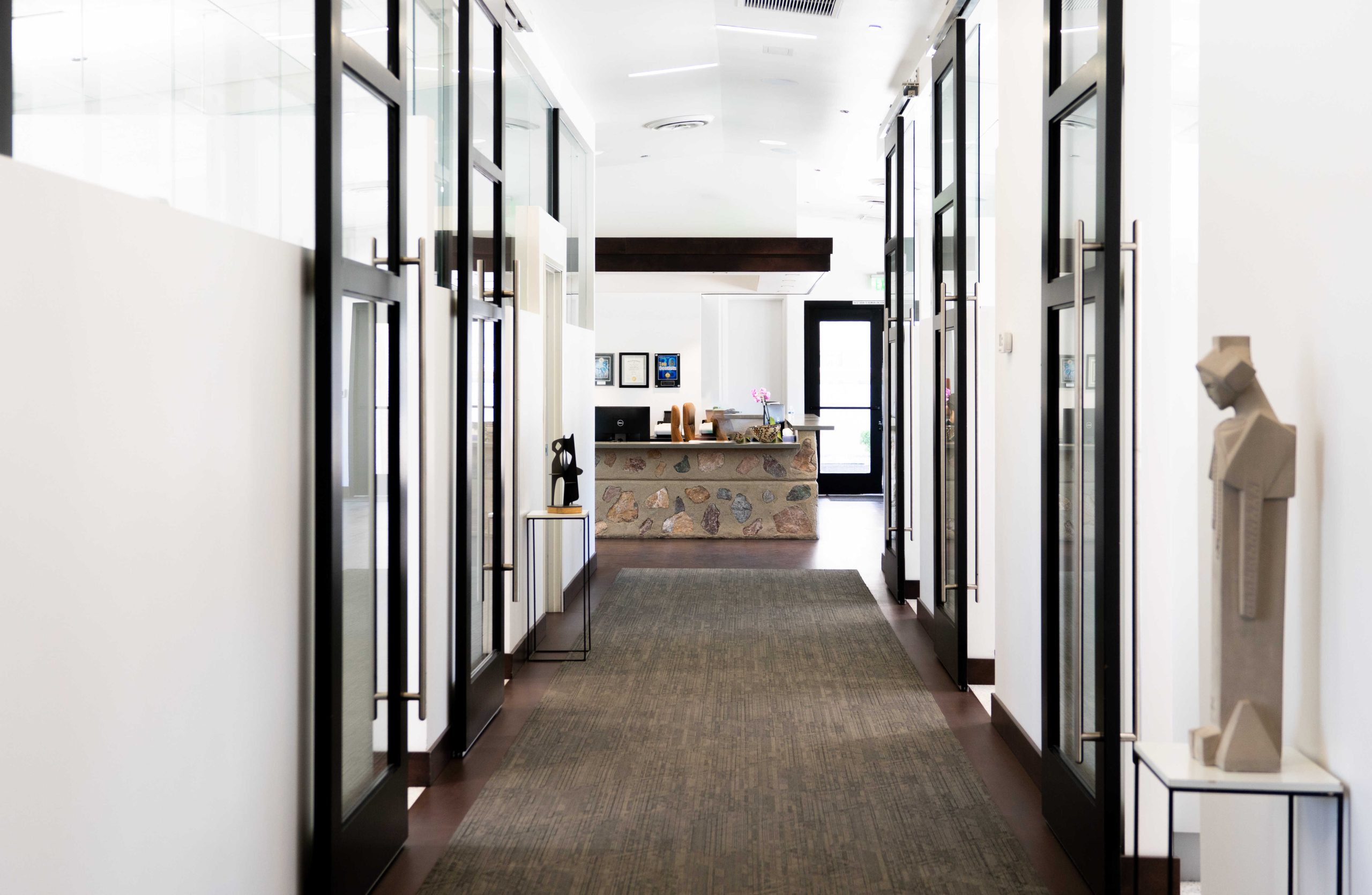 Office Hallway View From the Back Office