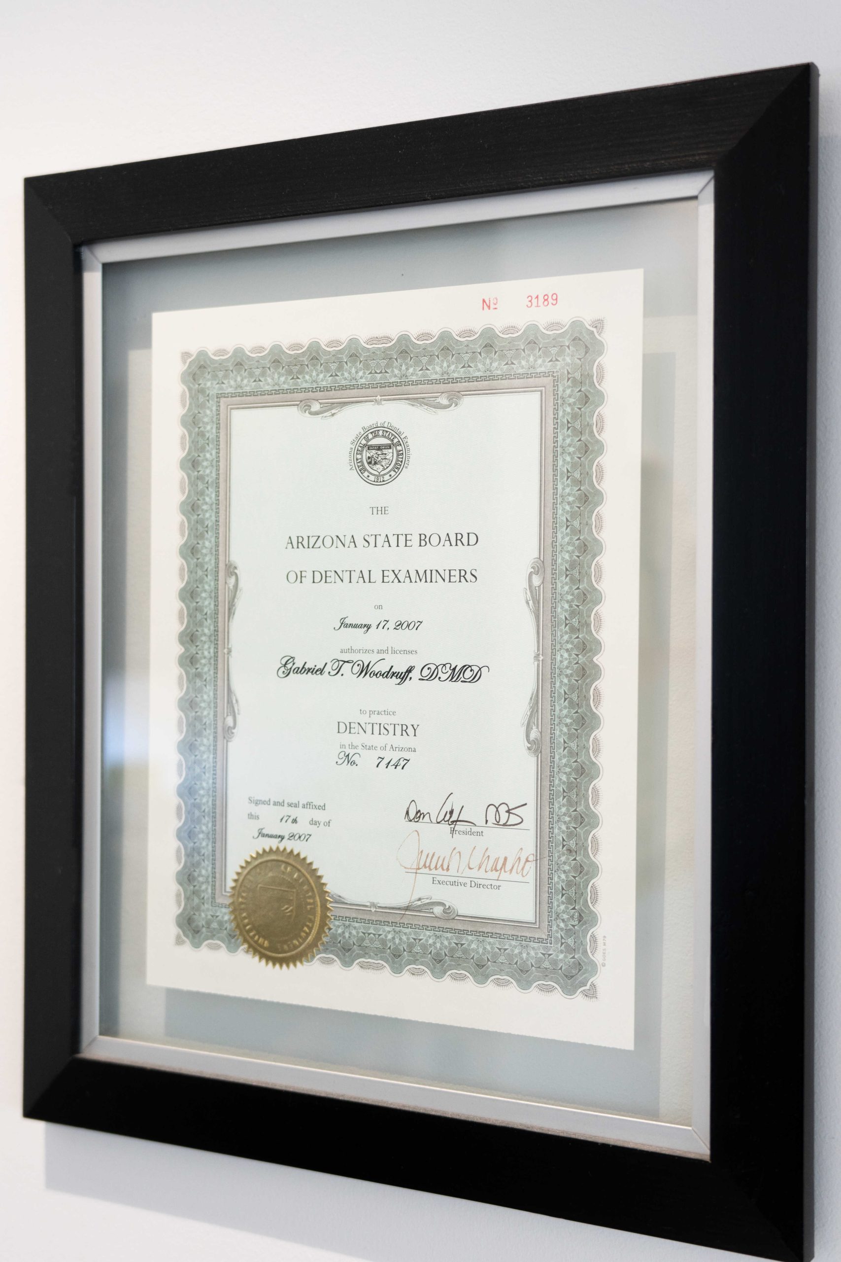 Dental Board Certificate