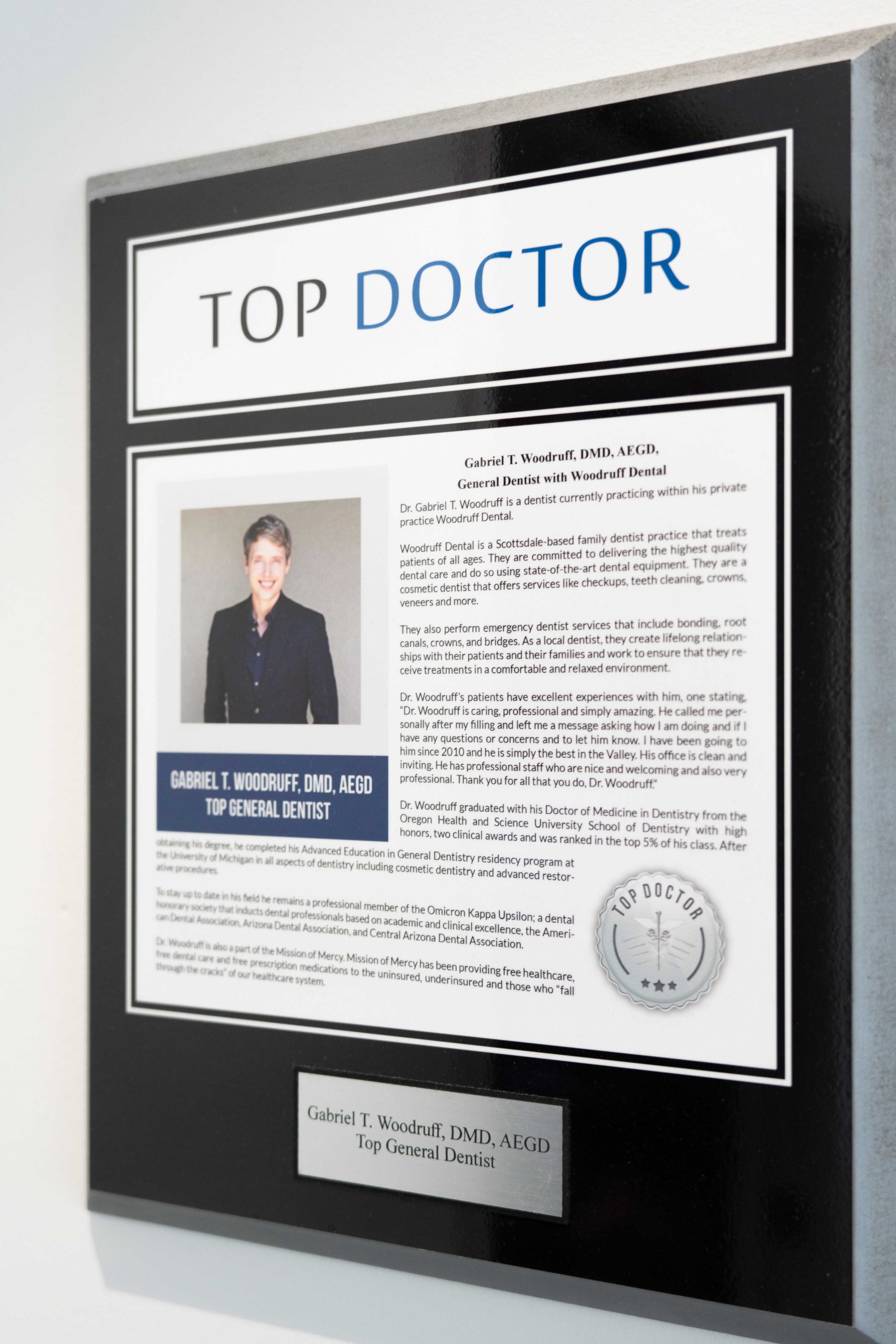 Top Doctor Certificate